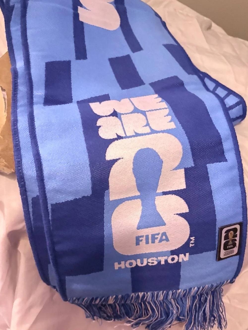 FIFA Houston Supporter Scarf - Light & Dark Blue